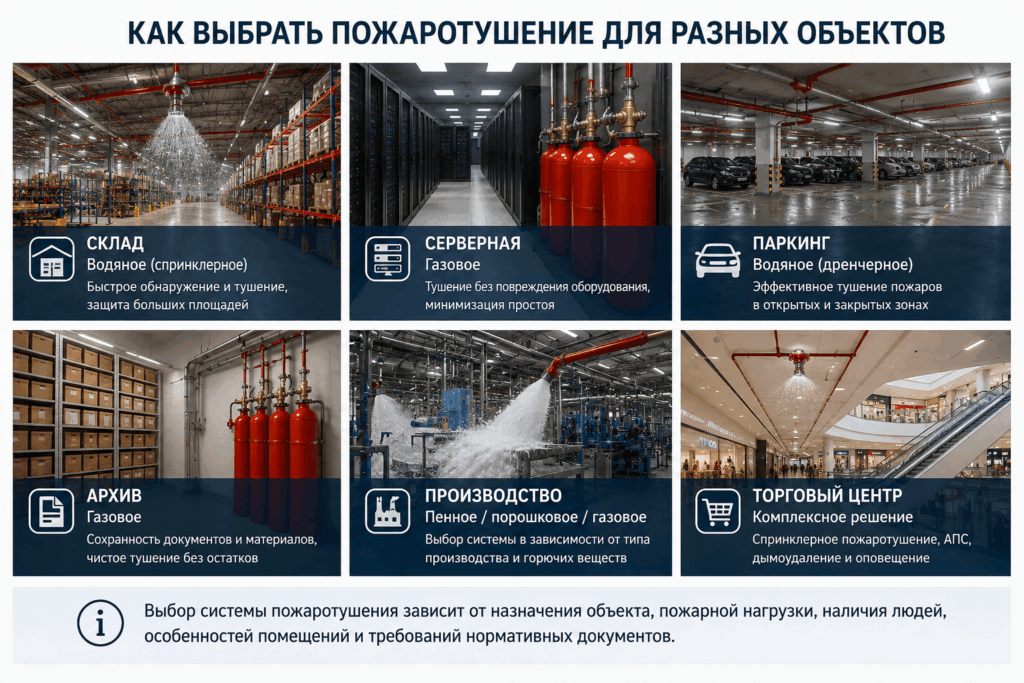 как выбрать пожаротушение