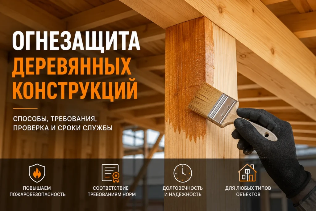 Огнезащита деревянных конструкций