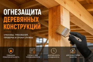 Огнезащита деревянных конструкций
