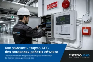 амена старой автоматической пожарной сигнализации без остановки работы объекта